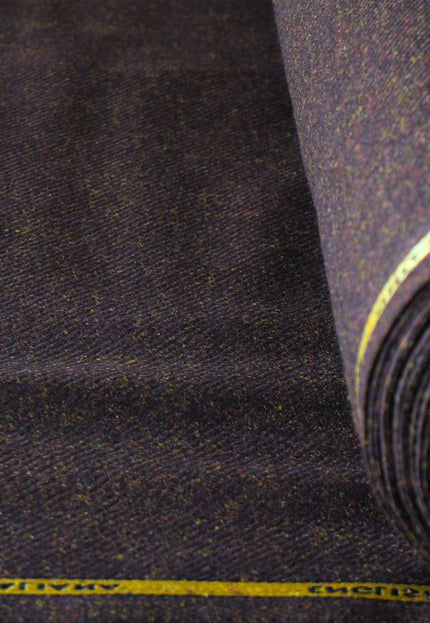 Harris-Style Tweed Wool Fabric, 58" Wide, 420 GSM
