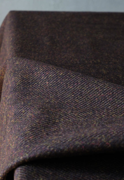 Harris-Style Tweed Wool Fabric, 58" Wide, 420 GSM
