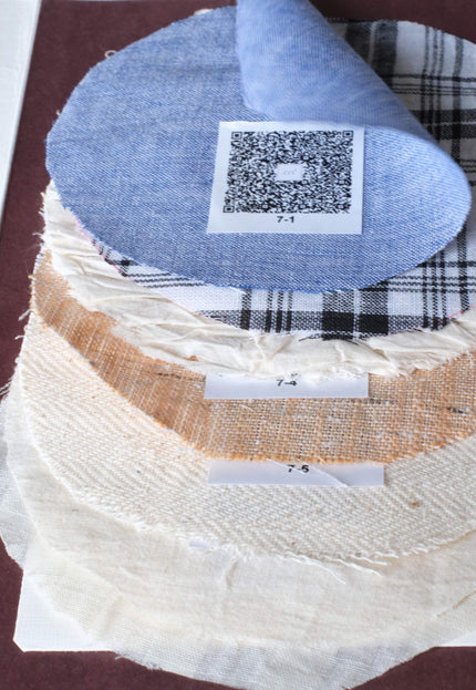 Fabric Swatch Set: Handwoven & Sustainable Natural Fiber Samples