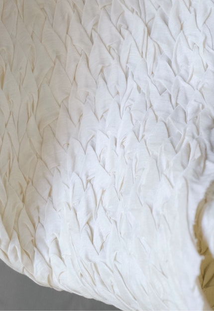 Hand-Tufted Mulberry Silk Fabric, 200 GSM, 22" Wide