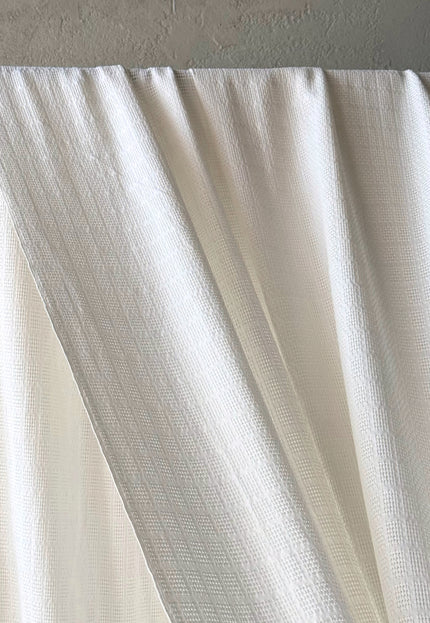 Naturally Dyed Organic Cotton Dobby Fabric, Dotted Textured Weave, 230 GSM, 45” Wide