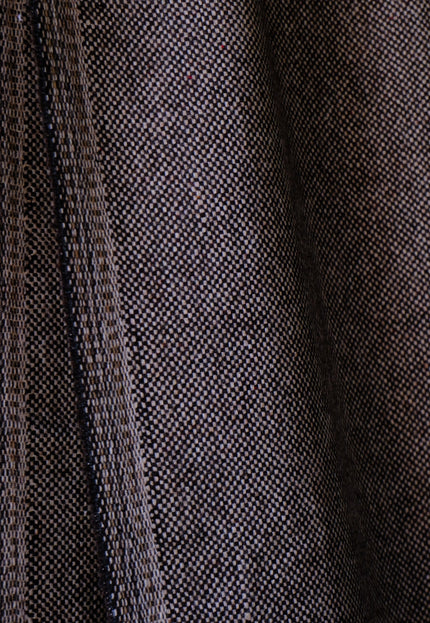 Dark Brown Yak Wool Tweed (Plain, Herringbone & Twill) Fabric, 320 GSM, 54" wide