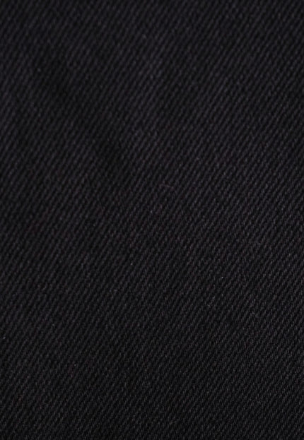 Jet Black Cotton Drill Fabric | 56" Wide | 350 GSM