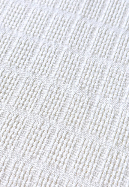 Naturally Dyed Organic Cotton Dobby Fabric, Dotted Textured Weave, 230 GSM, 45” Wide
