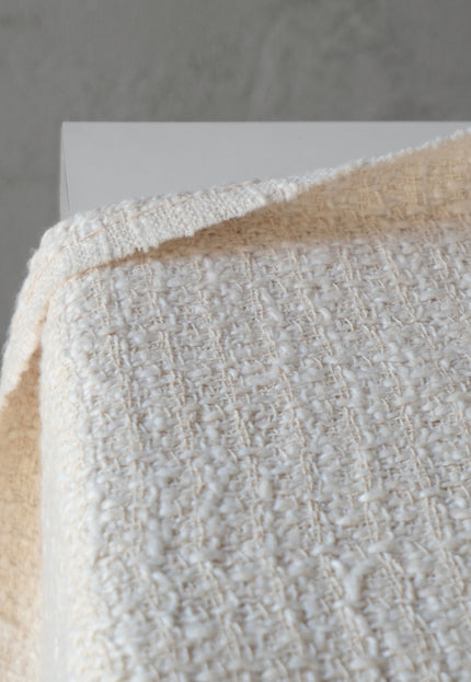 Textured Wool–Cotton Blend Loop-Over Weave Fabric | 300 GSM | 46” Wide