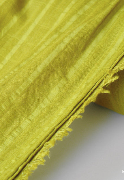 Double-Cloth Seersucker Pure Cotton Fabric, 58" Wide, 122 GSM
