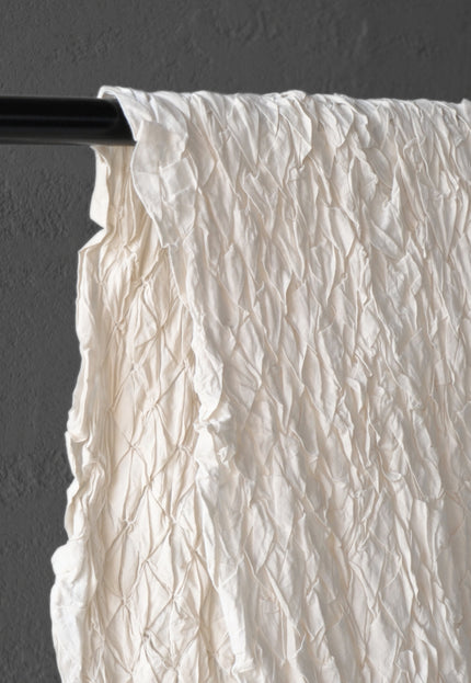 Textured Tufted Cotton Fabric, Manually Stitched | 18" Wide | 200 GSM