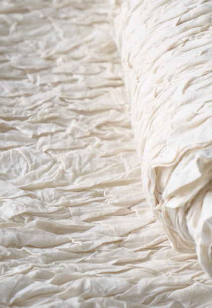 Textured Tufted Cotton Fabric, Manually Stitched | 18" Wide | 200 GSM