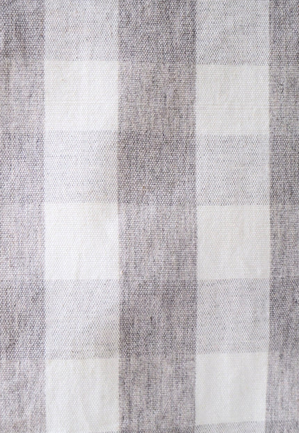 Handwoven Checkered Kala Cotton + Kutchh Wool Fabric, 45" Wide, 270 GSM