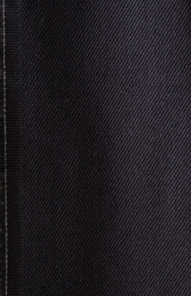 Jet Black Cotton Drill Fabric | 56" Wide | 350 GSM