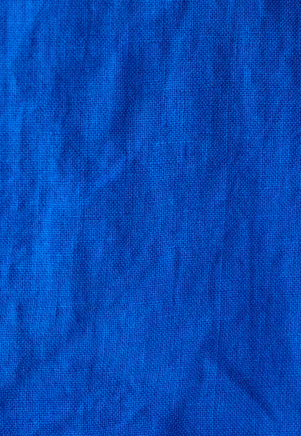 Pure Indigo Linen Fabric: 170 GSM, 45" Wide - By The Yard