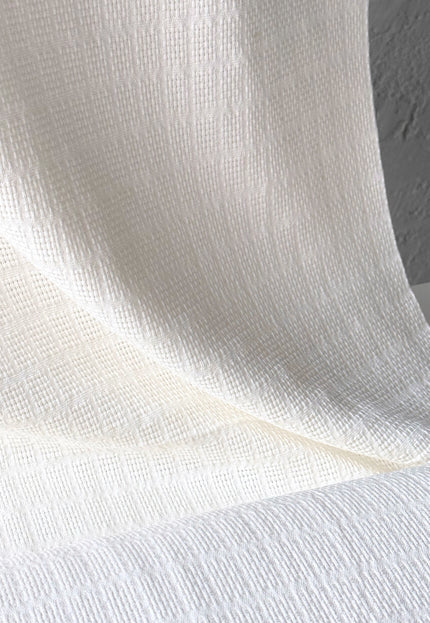 Naturally Dyed Organic Cotton Dobby Fabric, Dotted Textured Weave, 230 GSM, 45” Wide