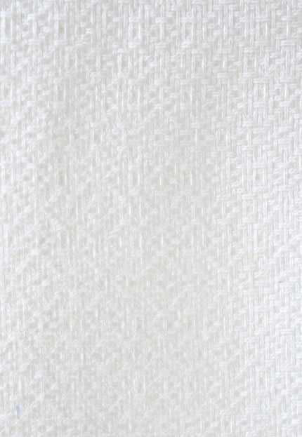 Zen Grid Weave Wool - Cotton Blended Fabric by the yard | 300 GSM | 54” Wide