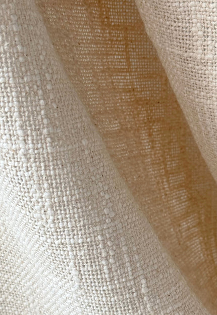 Handwoven Wool–Cotton Blend Slub Fabric | 270 GSM | 52” Wide