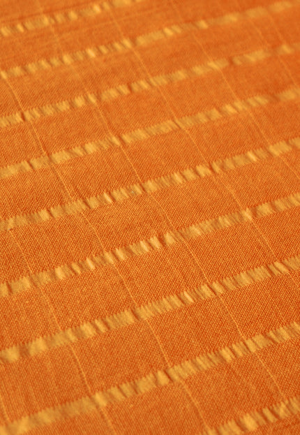 Double-Cloth Seersucker Pure Cotton Fabric, 58" Wide, 122 GSM