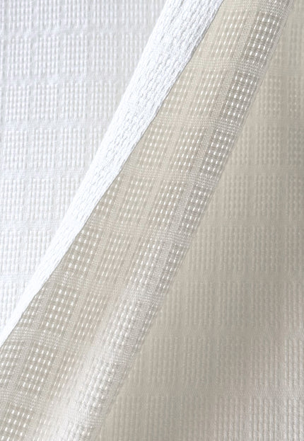 Naturally Dyed Organic Cotton Dobby Fabric, Dotted Textured Weave, 230 GSM, 45” Wide