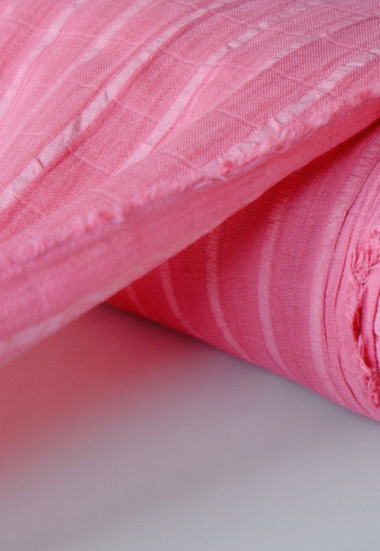 Double-Cloth Seersucker Pure Cotton Fabric, 58" Wide, 122 GSM