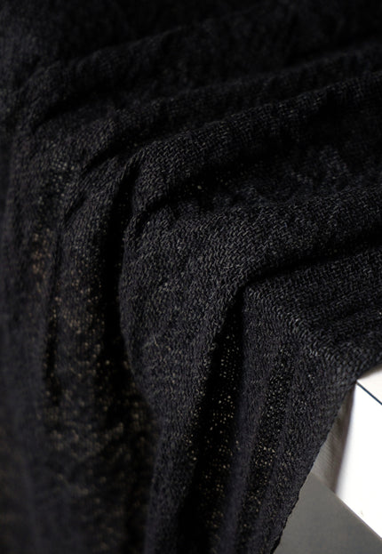 Yarn-Dyed Textured Hemp Crepe, 58” Wide, 96 GSM