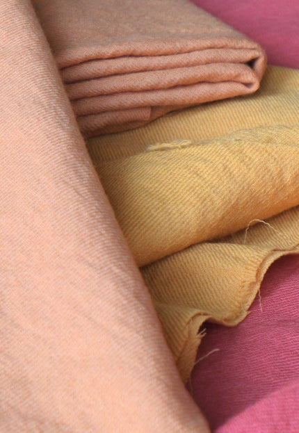 Merino Wool Twill Fabric By The Yard: 44" Wide, 110 GSM
