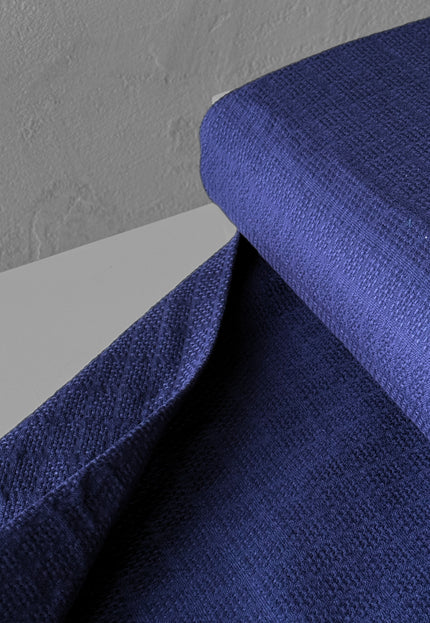 Naturally Dyed Organic Cotton Dobby Fabric, Dotted Textured Weave, 230 GSM, 45” Wide