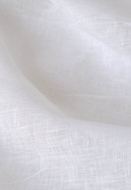 Hemp Sheer Gauze Fabric, White & Natural Gray, 54" Wide, 80 GSM
