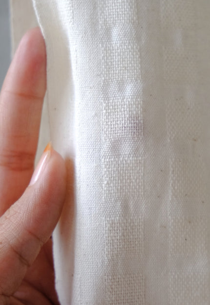 Handwoven Kala Cotton Dobby Fabric, 170 GSM, 45” Wide