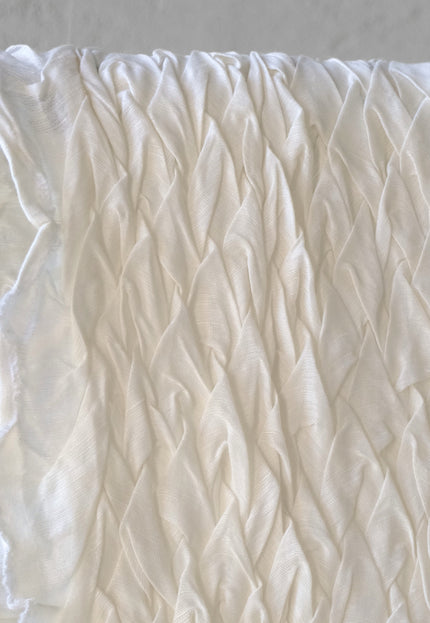 Hand-Tufted Mulberry Silk Fabric, 200 GSM, 22" Wide