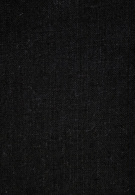 Black Pure Linen Fabric, 58 inches wide, 238 GSM, 25s lea - By the Yard