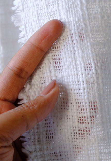 Handwoven Wool–Cotton Blend Slub Fabric | 270 GSM | 52” Wide