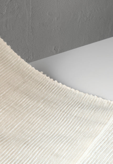 Tussar Silk Noil Striped Fabric | 280 GSM | 44” Wide