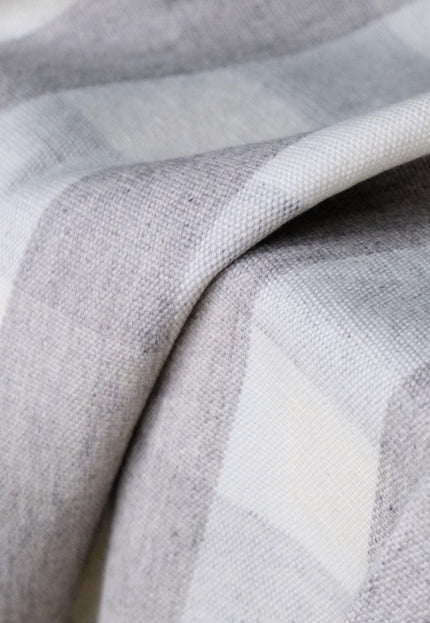 Handwoven Checkered Kala Cotton + Kutchh Wool Fabric, 45" Wide, 270 GSM