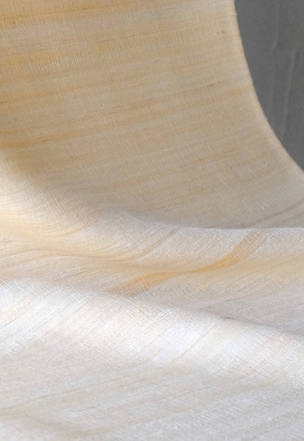 Handwoven Washed Tussar Silk Fabric | Softened Wild Silk | 44” Wide | 170 GSM