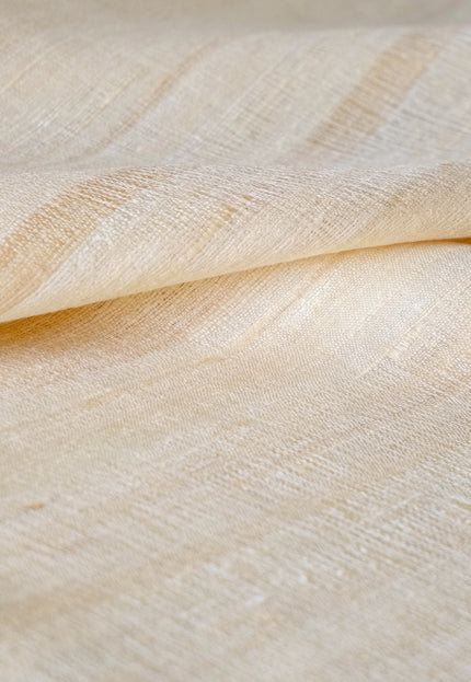 Handwoven Washed Tussar Silk Fabric | Softened Wild Silk | 44” Wide | 170 GSM
