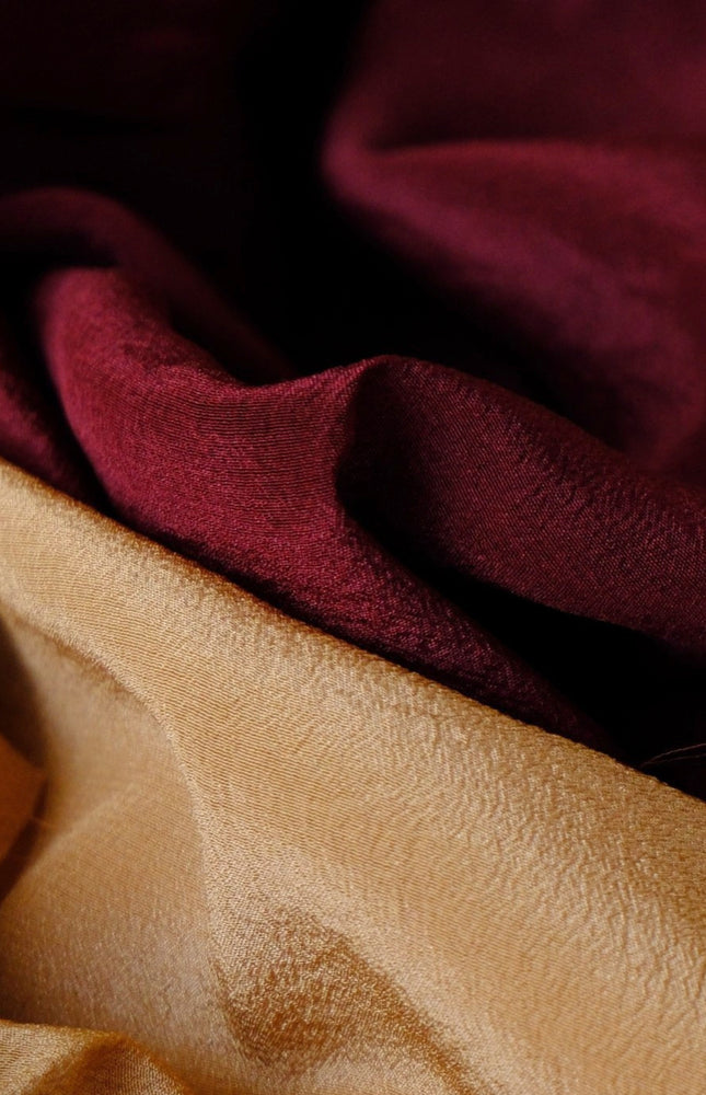 Raw Mulberry Crepe Silk Fabric by the Yard – 19–20 Momme, 44” Wide, 85 GSM