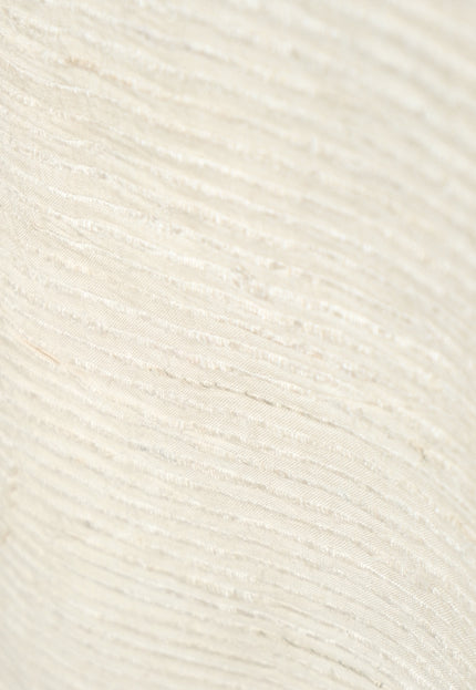 Tussar Silk Noil Striped Fabric | 280 GSM | 44” Wide