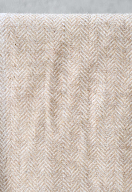 Beige Tweed Fabric, 320 GSM Medium - Heavy weight Tweed, 56" wide