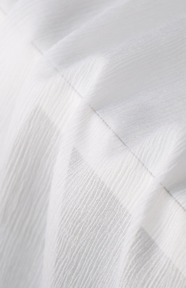 Mulberry Silk Chiffon Fabric, 90 GSM White Silk, 44” Wide