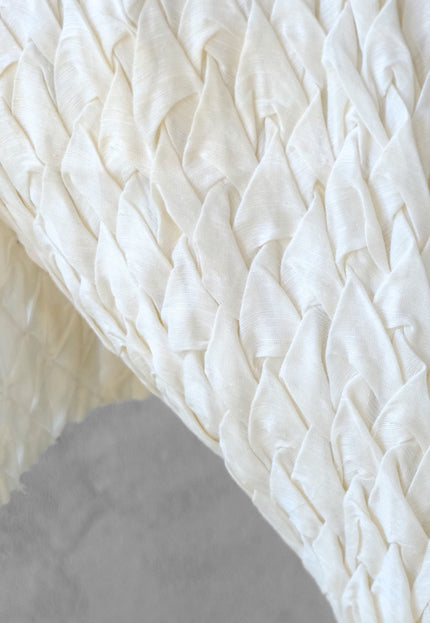 Hand-Tufted Mulberry Silk Fabric, 200 GSM, 22" Wide