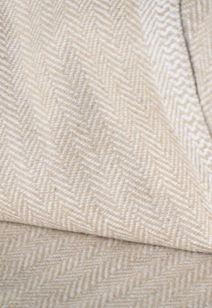 Beige Tweed Fabric, 320 GSM Medium - Heavy weight Tweed, 56" wide