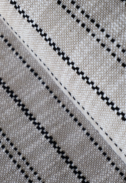 Hemp Striped Dobby Fabric, 58" Wide, 370 GSM
