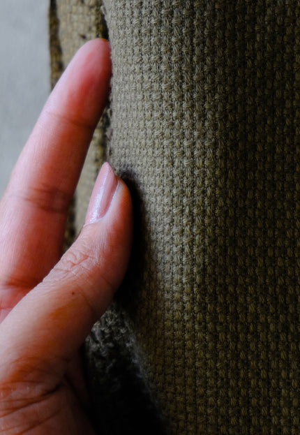 Pure Cotton Hopsack Weave Fabric by the yard, 260 GSM, 54" Wide