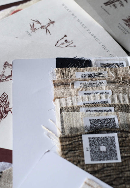 Fabric Swatch Set: Handwoven & Sustainable Natural Fiber Samples