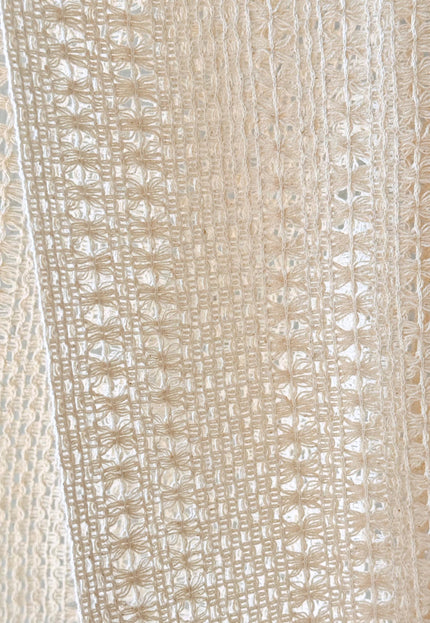 Crocheted Cotton Lace Fabric, 40" Wide, 170 GSM