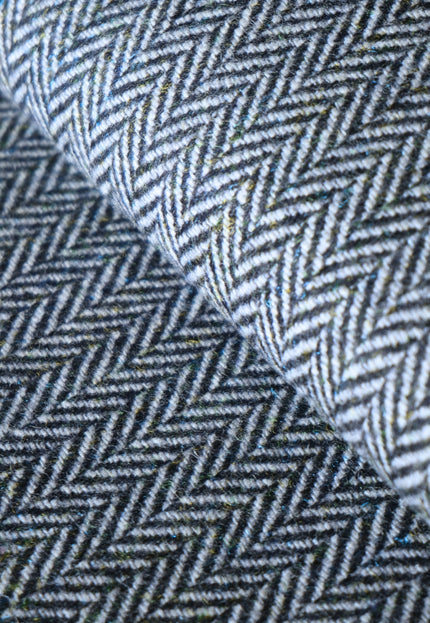 Harris-Style Wool Herringbone Tweed Fabric, 58" Wide, 420 GSM