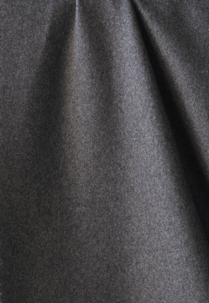 Charcoal Yak Wool Fabric Set | Herringbone, Twill & Boiled Wool, 380 GSM