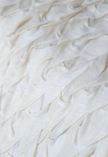 Hand-Tufted Mulberry Silk Fabric, 200 GSM, 22" Wide