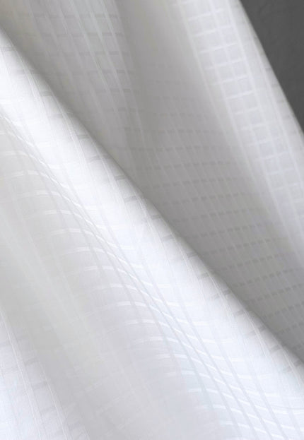 Self-Checkered & Self-Striped Bamboo Fabric, 56" Wide, 150 GSM