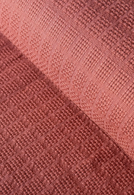 Naturally Dyed Organic Cotton Dobby Fabric, Dotted Textured Weave, 230 GSM, 45” Wide