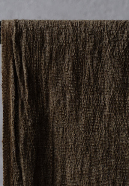 Linen-Merino Wool Spandex Stretch Fabric, 38" Wide, 200 GSM (2-Way Stretch)