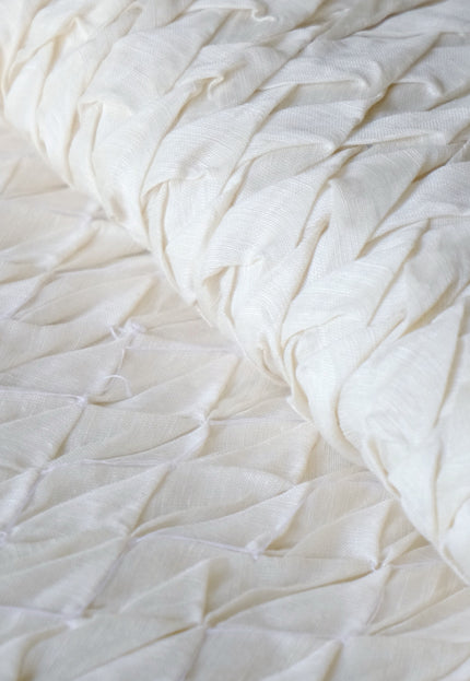 Hand-Tufted Mulberry Silk Fabric, 200 GSM, 22" Wide